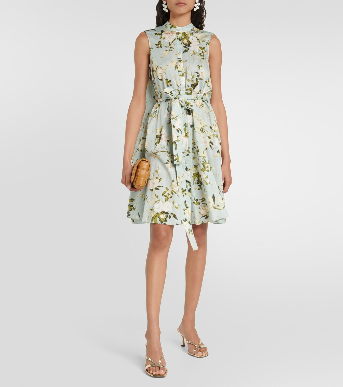 【Erdem】フローラルコットンポプリンミニドレス 送料込/関税込□ERDEM□フローラルコットンポプリンミニドレス