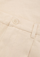 Percival Program Straight-leg Cotton Trousers Cream