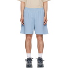 Balenciaga Blue Embroidered Shorts