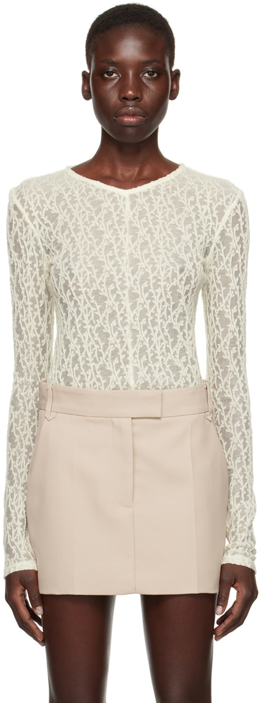 CAMILLA AND MARC Off-White Elda Long Sleeve T-Shirt