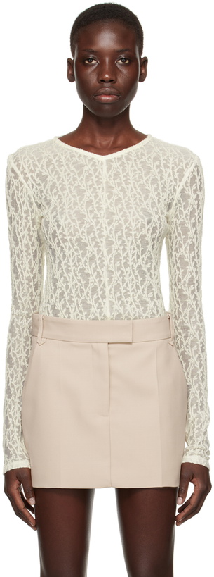 Photo: CAMILLA AND MARC Off-White Elda Long Sleeve T-Shirt
