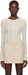 CAMILLA AND MARC Off-White Elda Long Sleeve T-Shirt