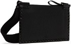 Valentino Garavani Black Flat Crossbody Bag