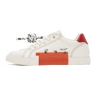 Off-White Off-White and Blue New Vulcanized Low Sneakers