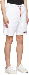 Hugo White Dedford Shorts