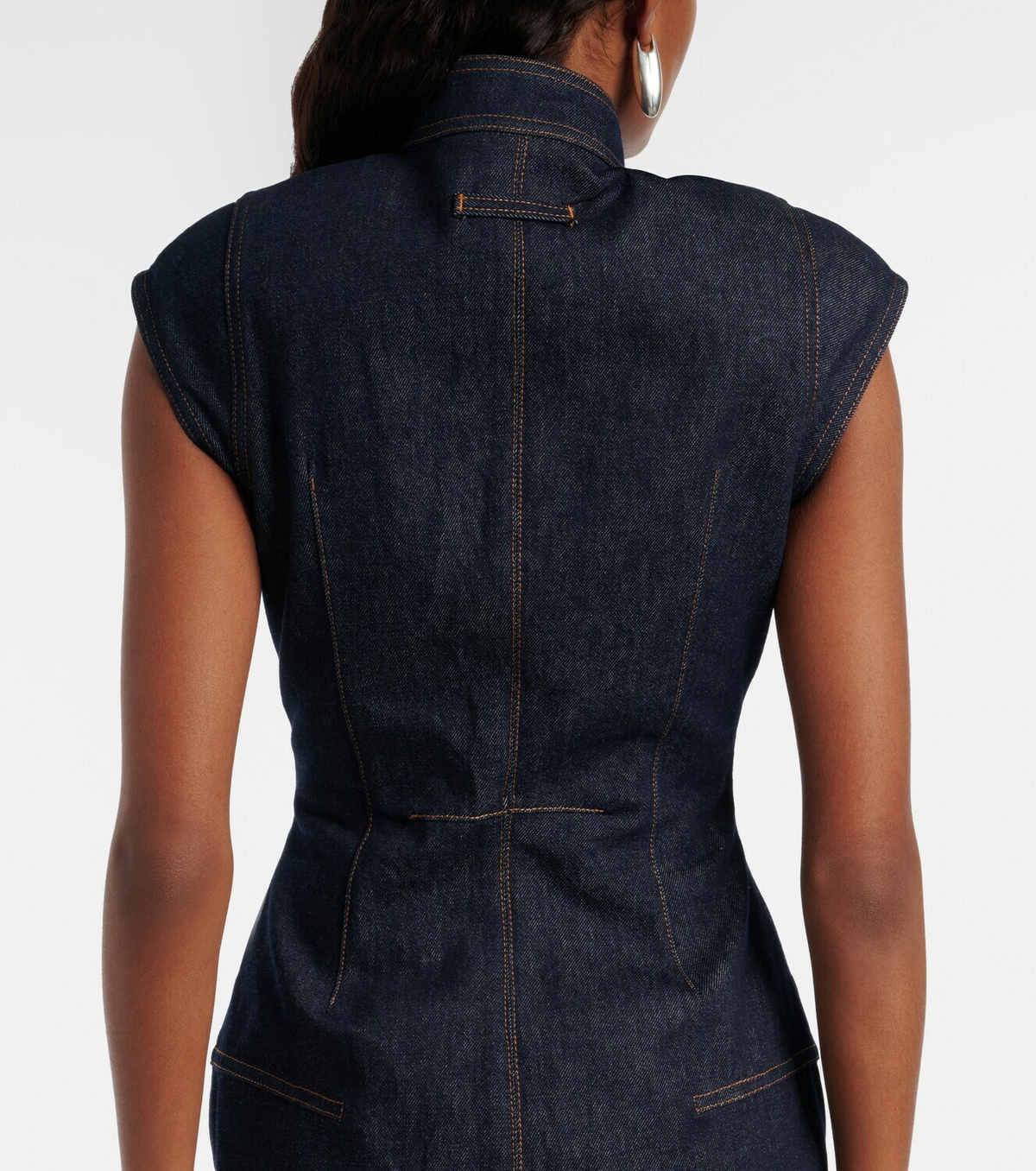 Jean Paul Gaultier Cutout denim minidress
