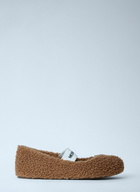 Moon Boot Shearling Ballerina Flats
