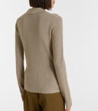 Max Mara Knitted silk and cashmere top