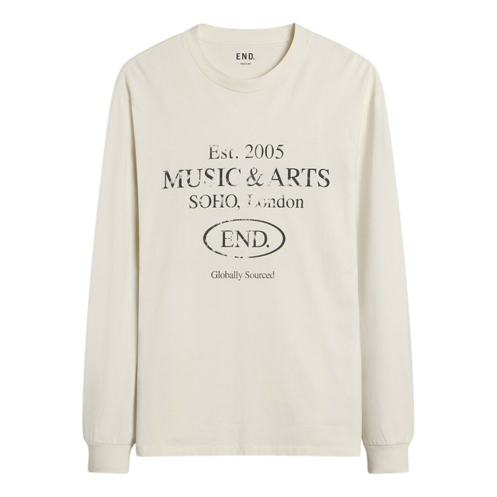 Photo: END. Worn Established LS T-shirt in Smoke White