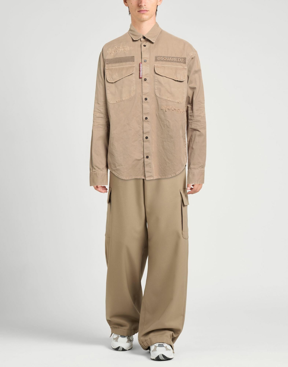 Dsquared2 Mens Shirt Sand