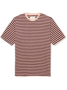 Folk - Classic Striped Slub Cotton-Jersey T-Shirt - Pink