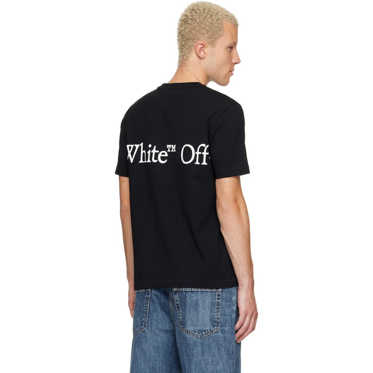 Off-White Black Bookish Scarf Regular T-shirt