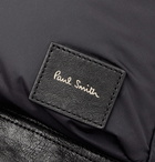 Paul Smith - Leather-Trimmed Shell Backpack - Navy