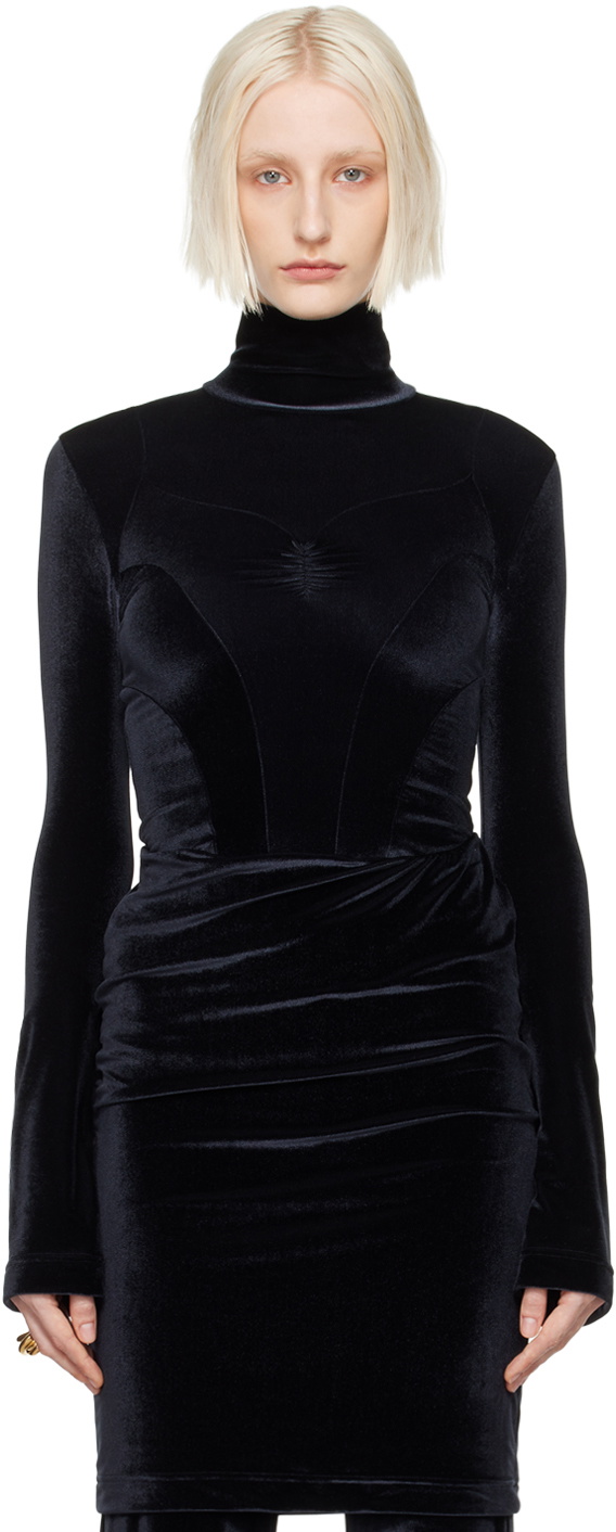 ALAINPAUL Black Justaucorps Turtleneck