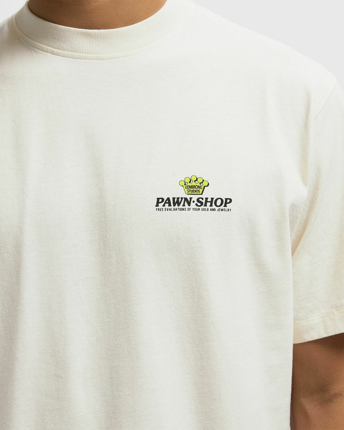 Edmmond Studios PAWN SHOP Beige Mens Shortsleefe