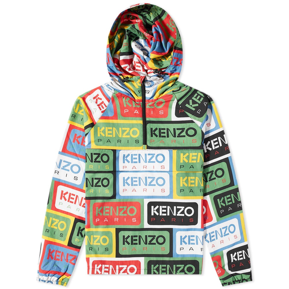 Kenzo Paris Men's Label Packable Anorak in Multicolor Kenzo