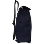 Issey Miyake Men Navy Flat Bag Backpack