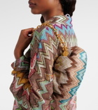 Missoni Zigzag Small leather-trimmed shoulder bag