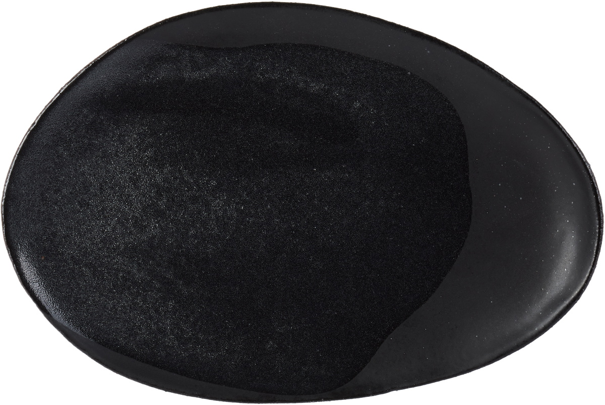 Jars Céramistes Black L Wabi Oval Plate