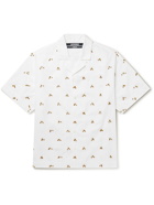 JACQUEMUS - La Chemise Blé Camp-Collar Embellished Cotton Shirt - White