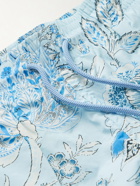 Etro - Slim-Fit Mid-Length Floral-Print Swim Shorts - Blue