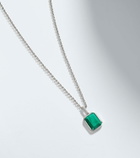 Mateo Sterling silver pendant necklace with malachite