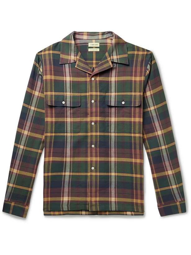 Photo: DE BONNE FACTURE - Camp-Collar Checked Cotton Shirt - Multi