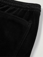 SAINT MXXXXXX - Lastman Bootcut Cotton-Blend Velour Track Pants - Black
