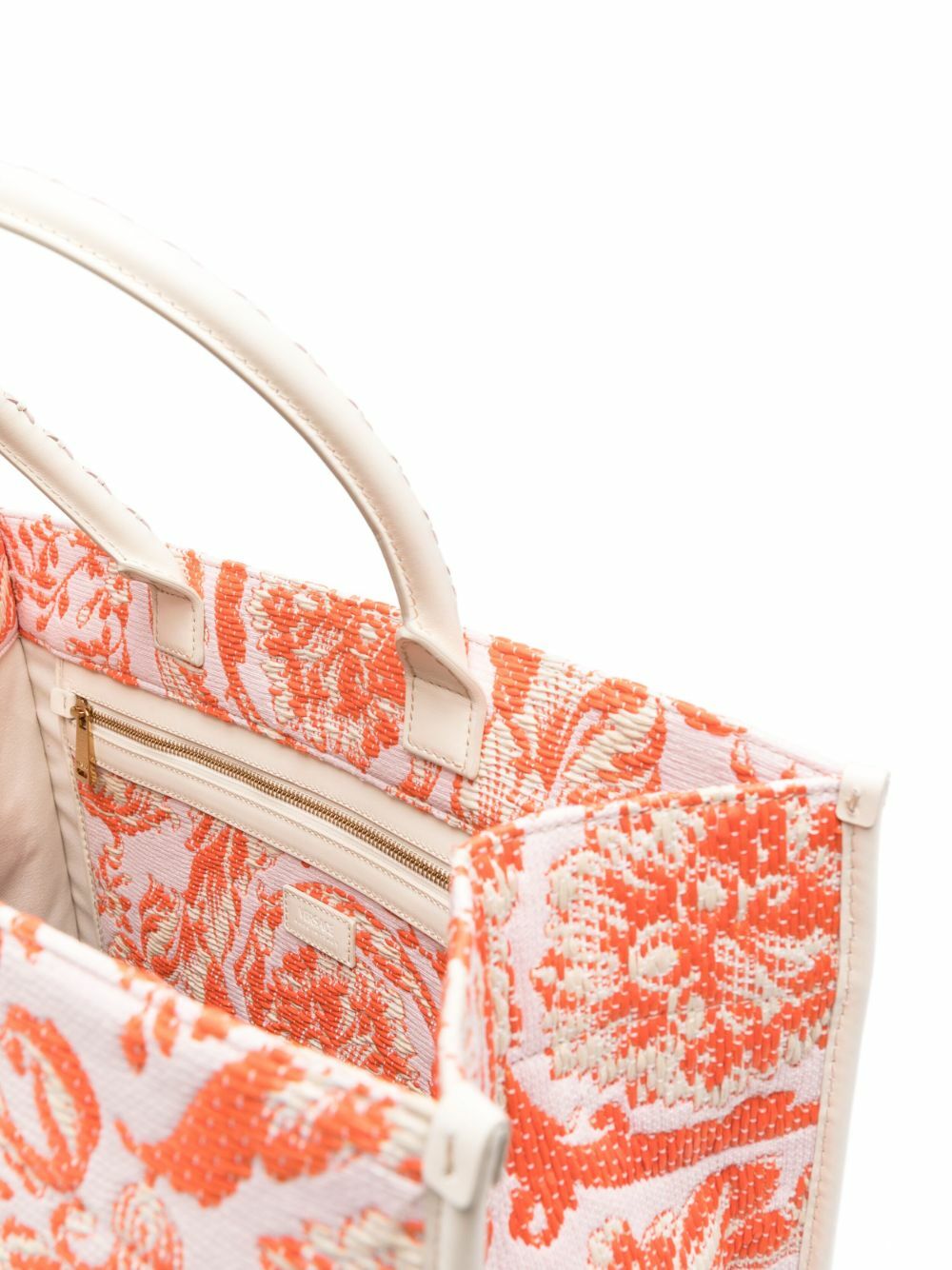 Versace Pink Barocco Jacquard Tote Bag Versace