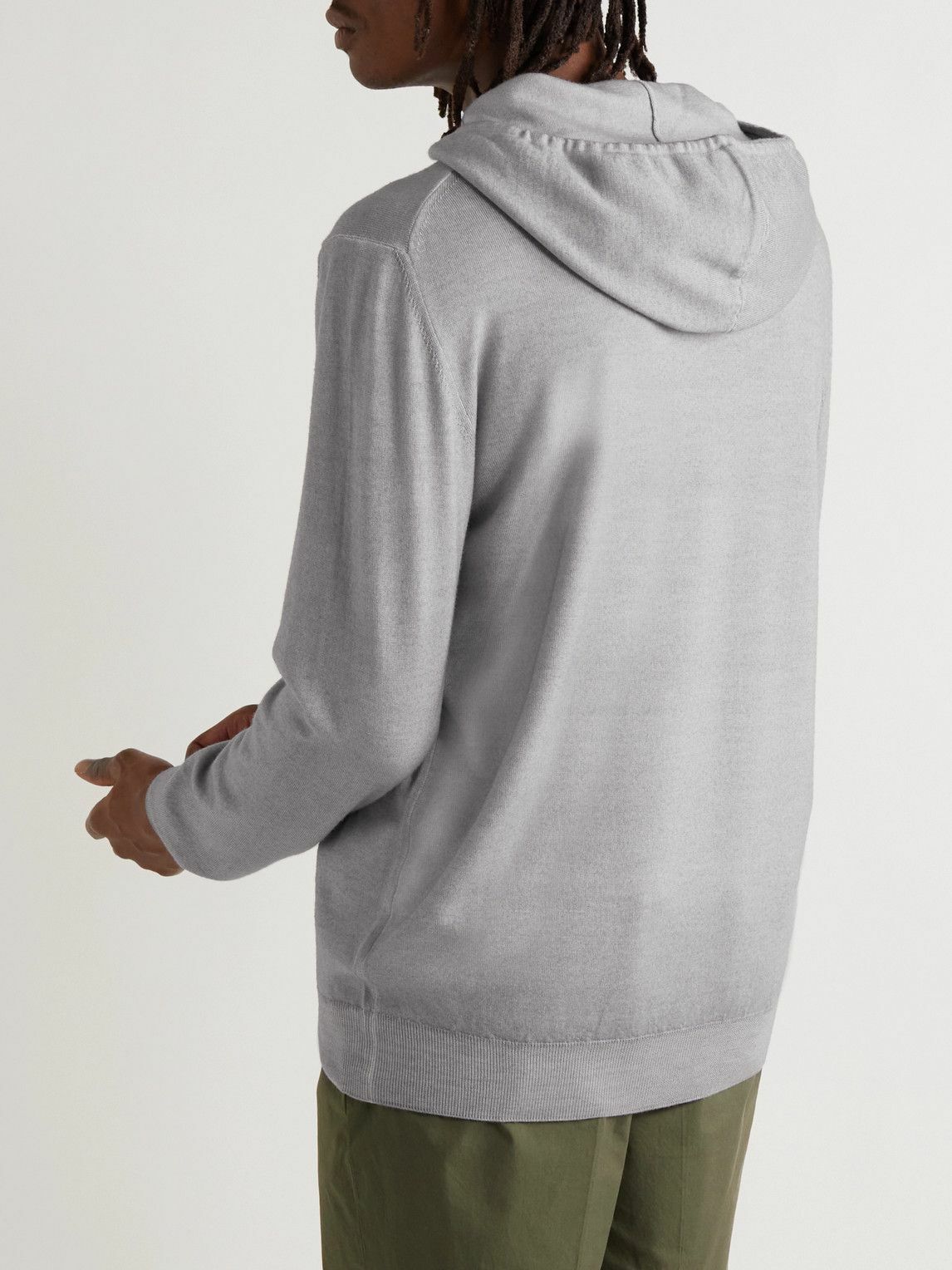 Aspesi - Wool Hoodie - Gray