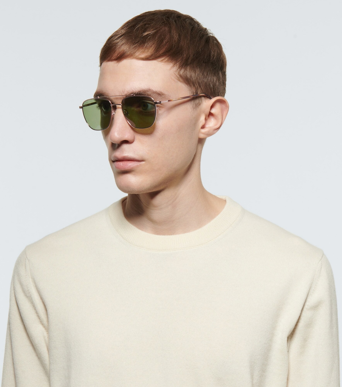 Loro Piana - Open aviator sunglasses