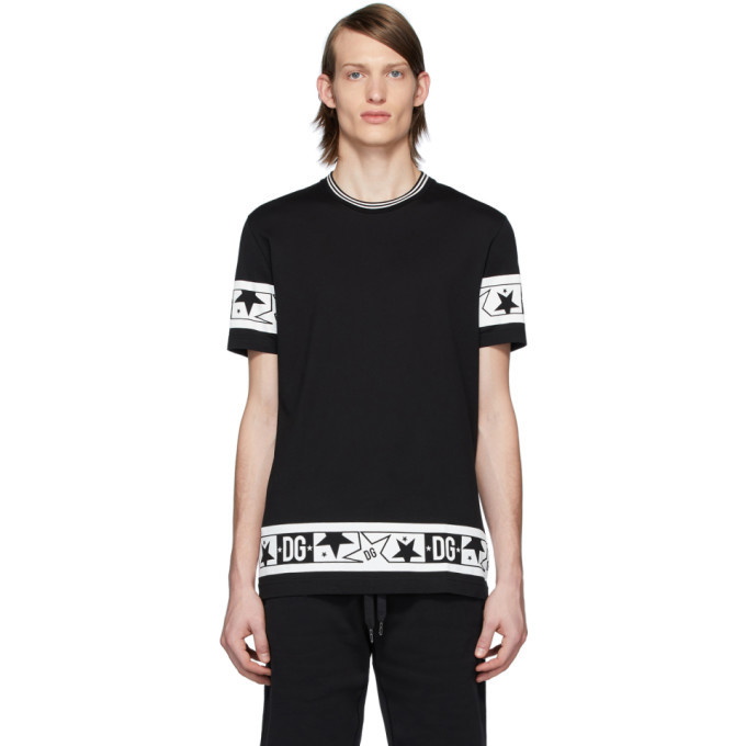 Photo: Dolce and Gabbana Black DG Stars T-Shirt