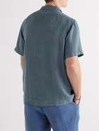 Massimo Alba - Revere Linen-Gauze Shirt - Blue