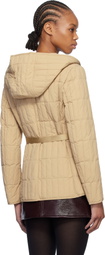 MACKAGE Beige Raja Vertical Quilted Light Down Jacket