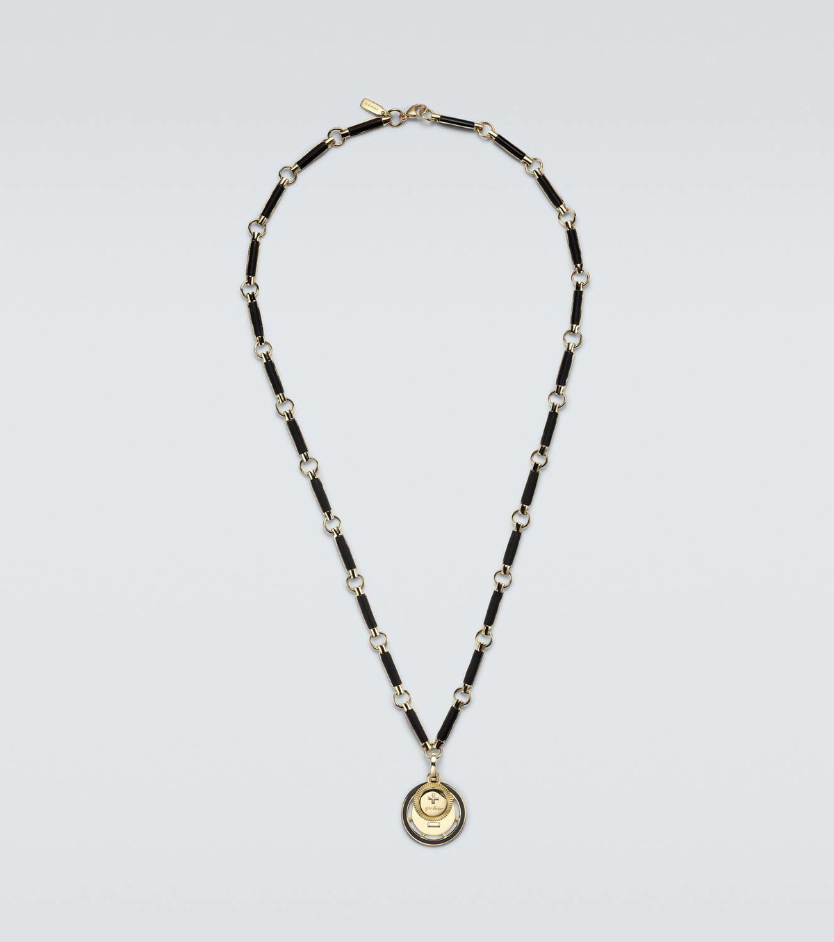 FoundRae Vivacity Element 18kt gold chain with diamond and onyx
