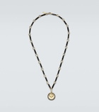 FoundRae Vivacity Element 18kt gold chain with diamond and onyx