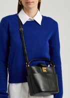 Veronica Beard Crest Small Leather Bucket bag - Black - One Size