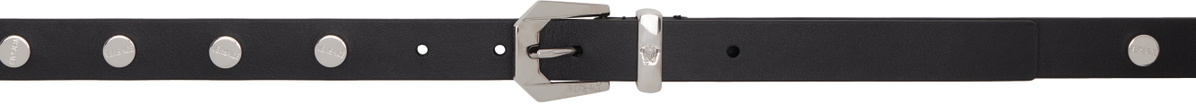 Versace Black Medusa Heritage Leather Belt
