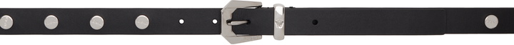 Photo: Versace Black Medusa Heritage Leather Belt