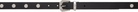 Versace Black Medusa Heritage Leather Belt