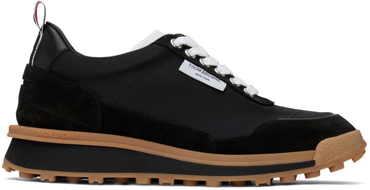 Photo: Thom Browne Black Tech Nylon Alumni Sneakers