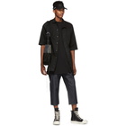 Rick Owens Drkshdw Black Denim Magnum Shirt