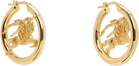 Burberry Gold EKD Hoop Earrings