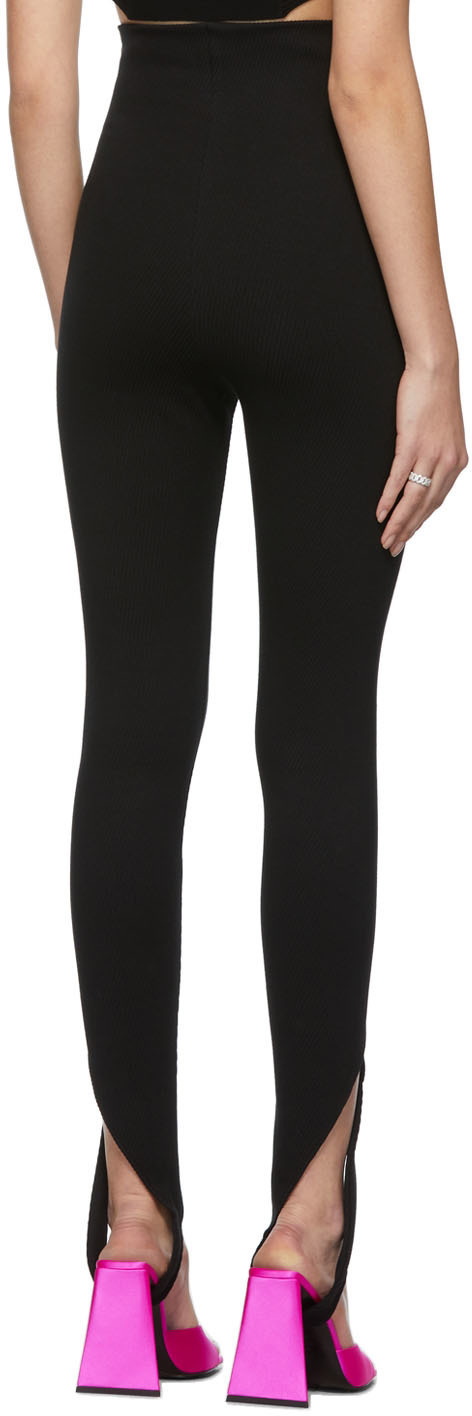 Ruby chain-trimmed leggings in red - The Attico