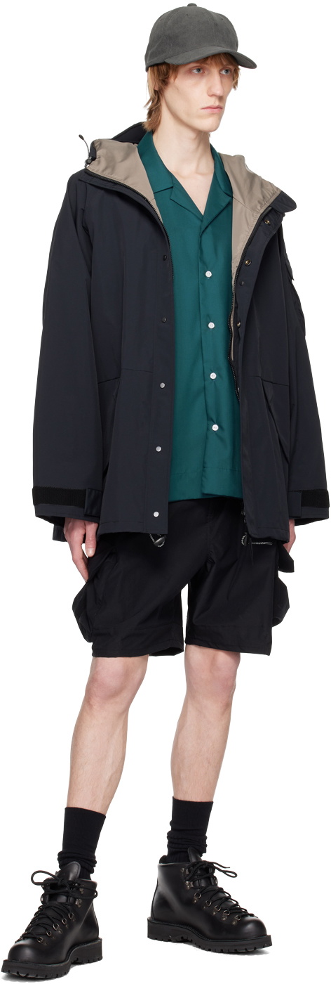 meanswhile Green Side Slit Shirt