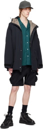 meanswhile Green Side Slit Shirt