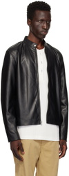 rag & bone Black Archive Café Racer Leather Jacket