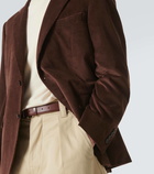 Canali Cotton and cashmere corduroy blazer