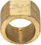 Parts of Four Gold Crescent Plane Ring