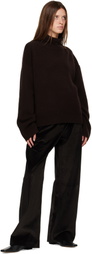 R2W Brown Straight Hem Turtleneck